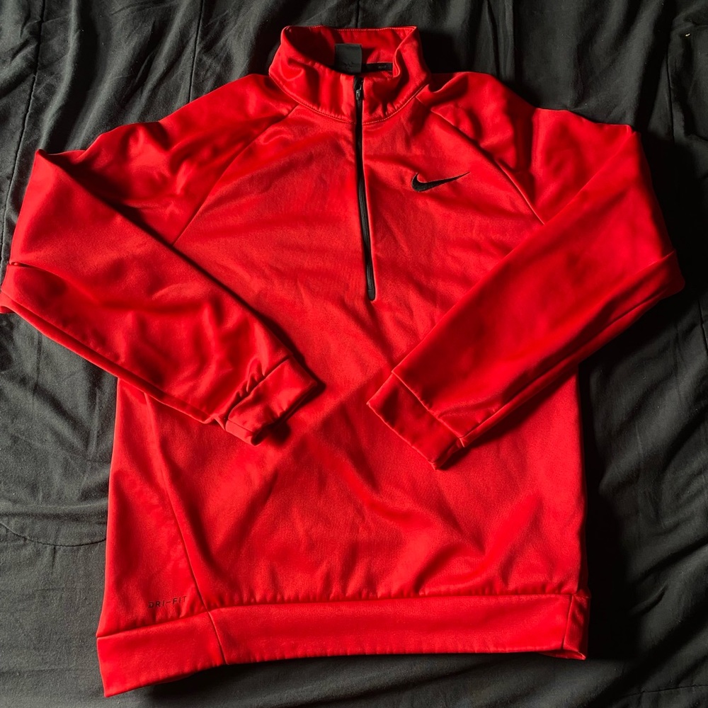 Large nike quarter-zip dri-fit pullover sweatshirt
